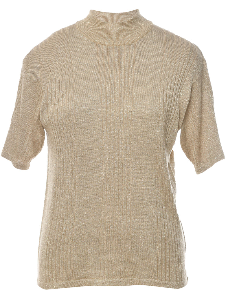 Lurex Thread Pattern Jumper - M