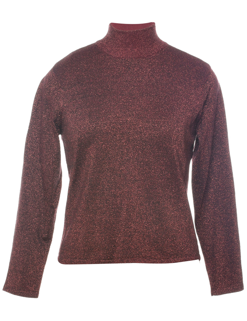 Lurex Thread Pattern Jumper - S