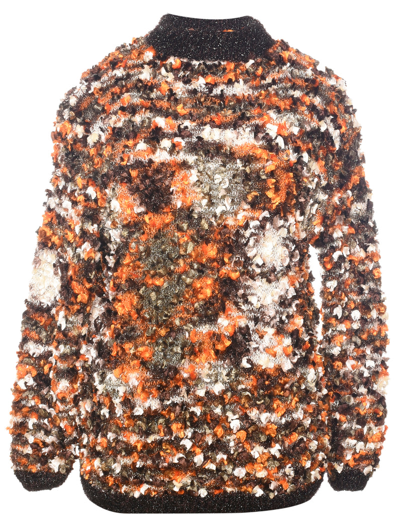 Lurex Thread Pattern Jumper - L