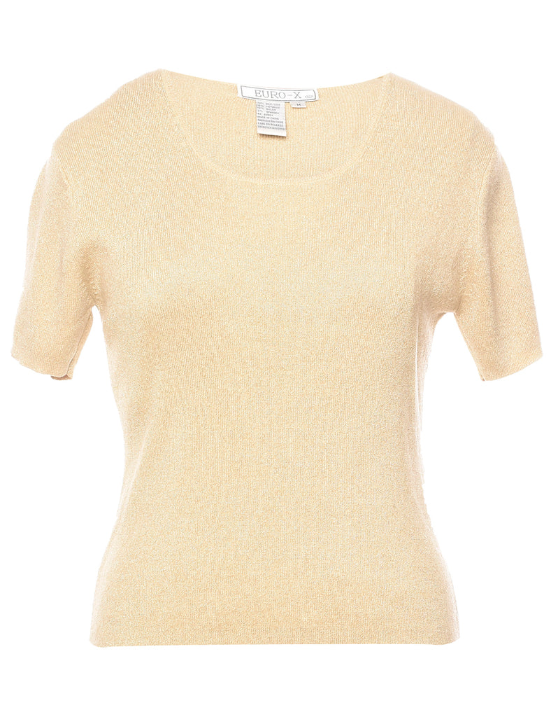 Lurex Thread Pattern Jumper - M