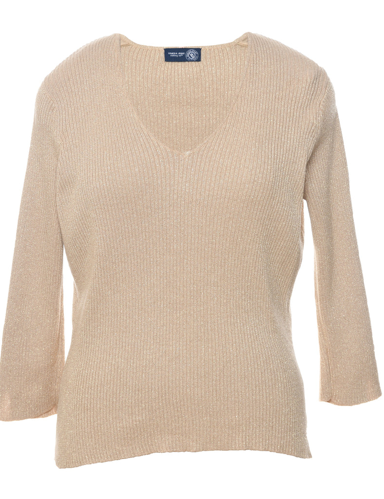 Lurex Thread Pattern Jumper - L