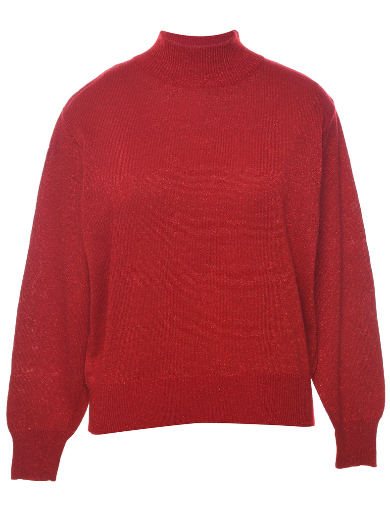 Lurex Thread Pattern Jumper - XL