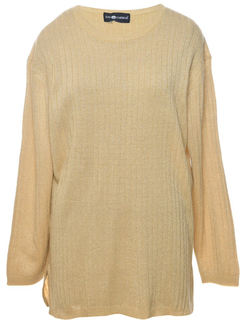Lurex Thread Pattern Jumper - XL