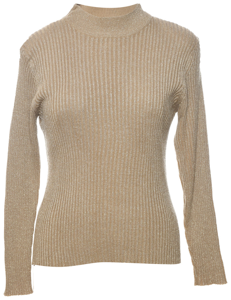Lurex Thread Pattern Jumper - L