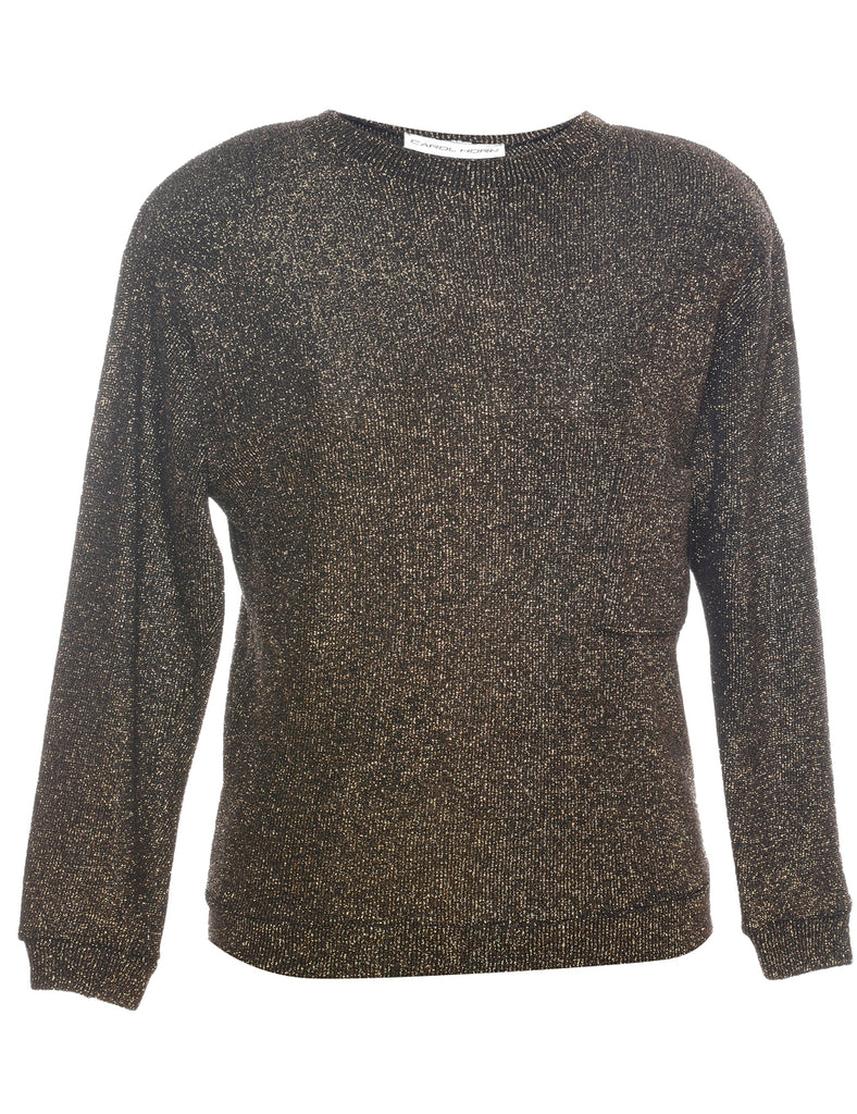 Lurex Thread Pattern Jumper - L