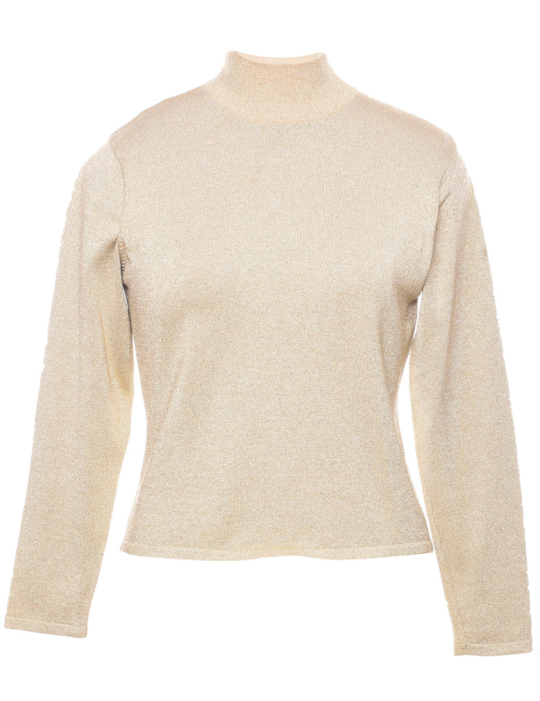 Lurex Thread Pattern Jumper - S