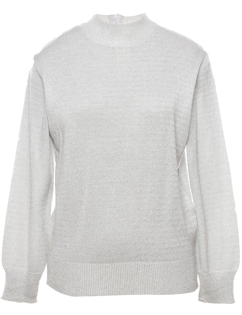 Lurex Thread Pattern Jumper - M