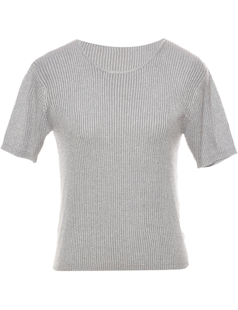 Lurex Thread Pattern Jumper - M