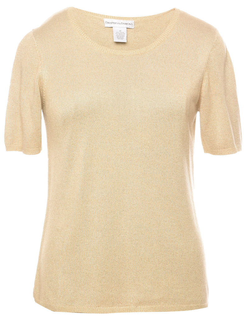 Lurex Thread Pattern Jumper - M