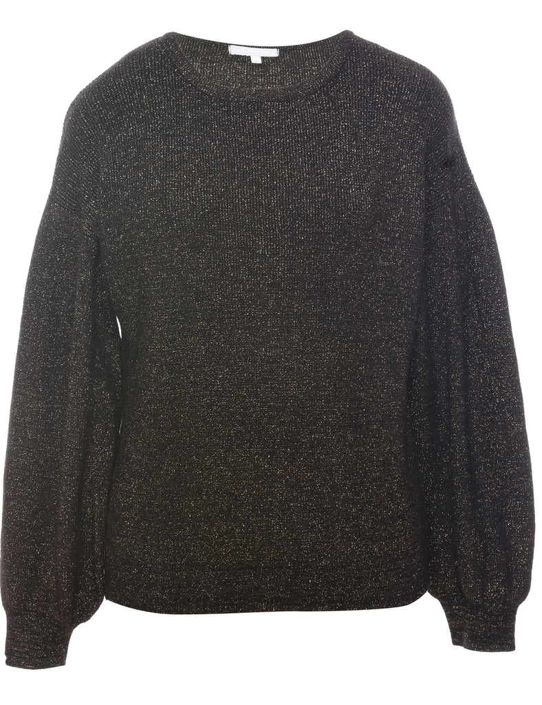 Lurex Thread Pattern Jumper - L