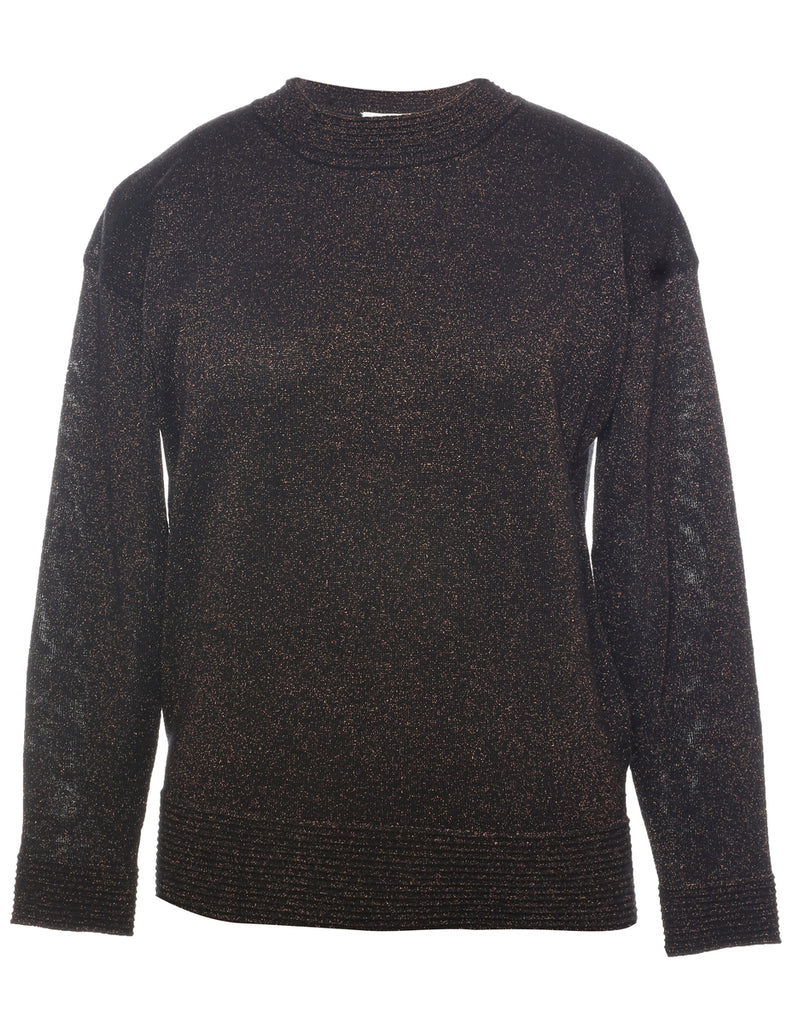 Lurex Thread Pattern Jumper - M