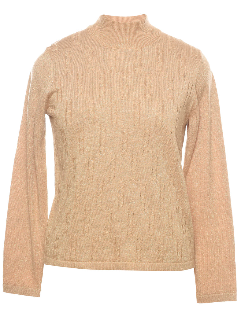 Lurex Thread Pattern Jumper - S