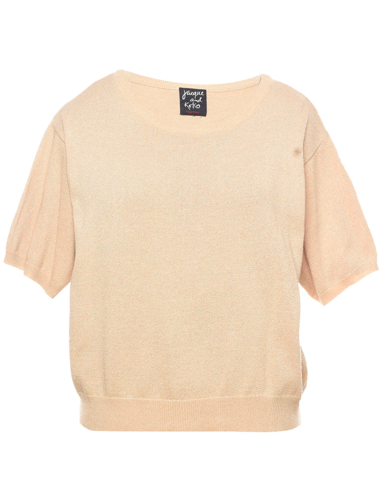 Lurex Thread Pattern Jumper - XL