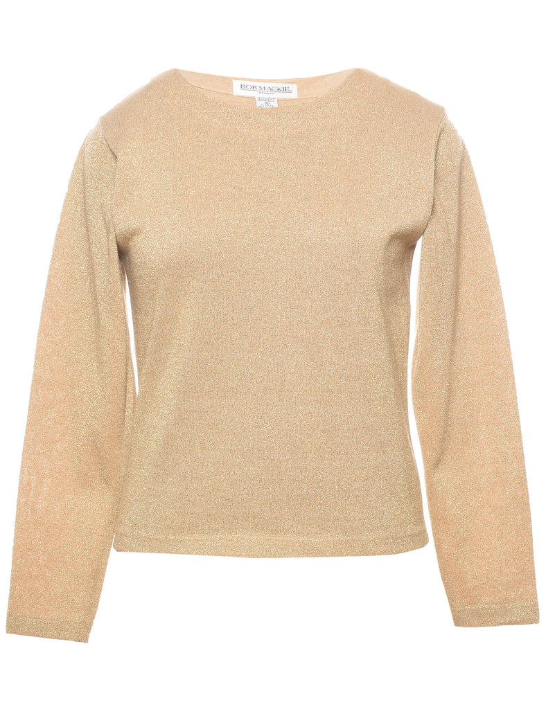 Lurex Thread Pattern Jumper - M