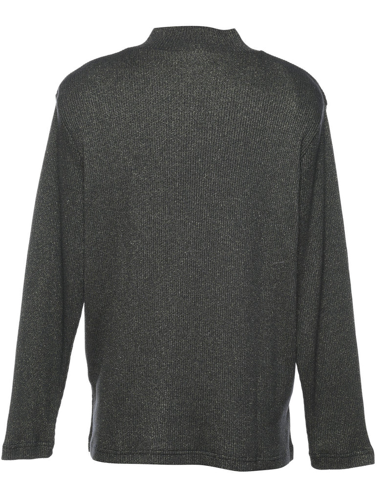 Lurex Thread Pattern Jumper - L