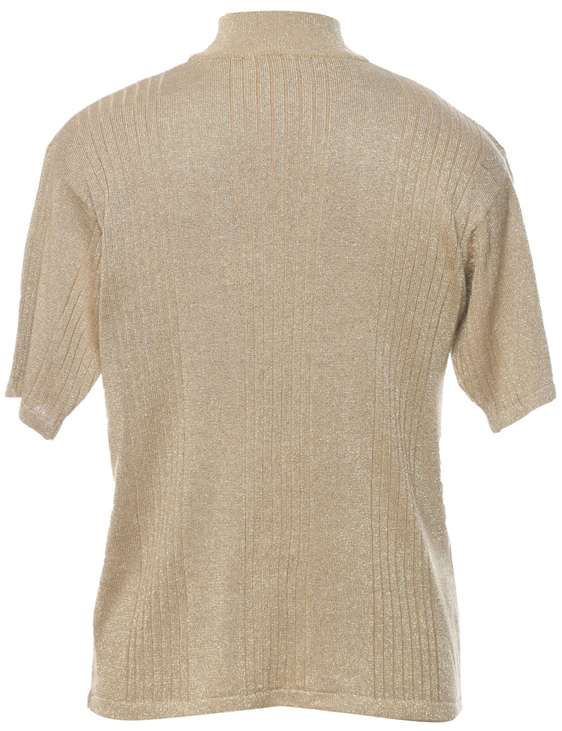 Lurex Thread Pattern Jumper - M