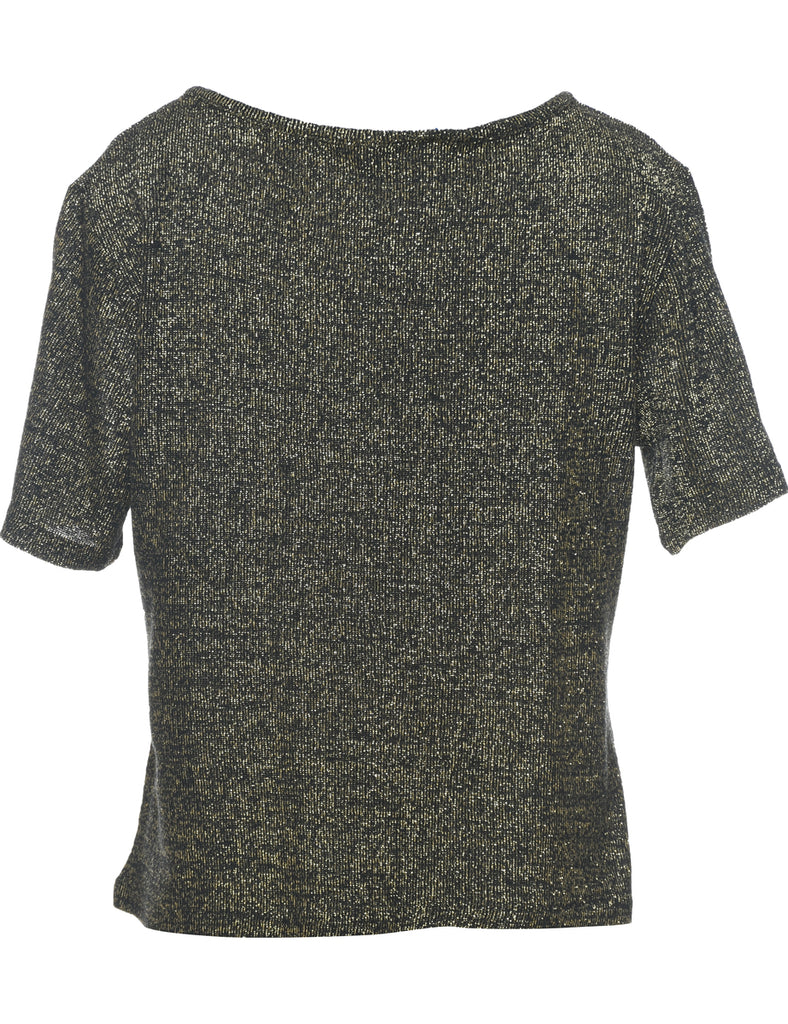 Lurex Thread Pattern Jumper - L