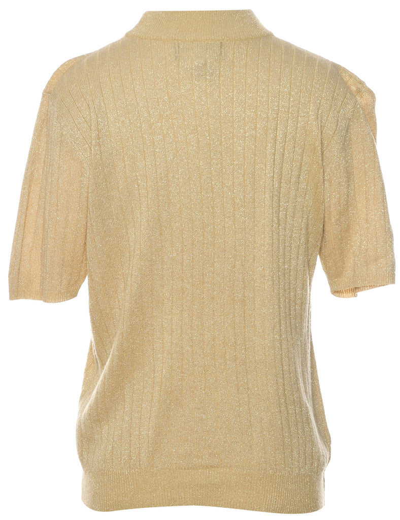 Lurex Thread Pattern Jumper - S