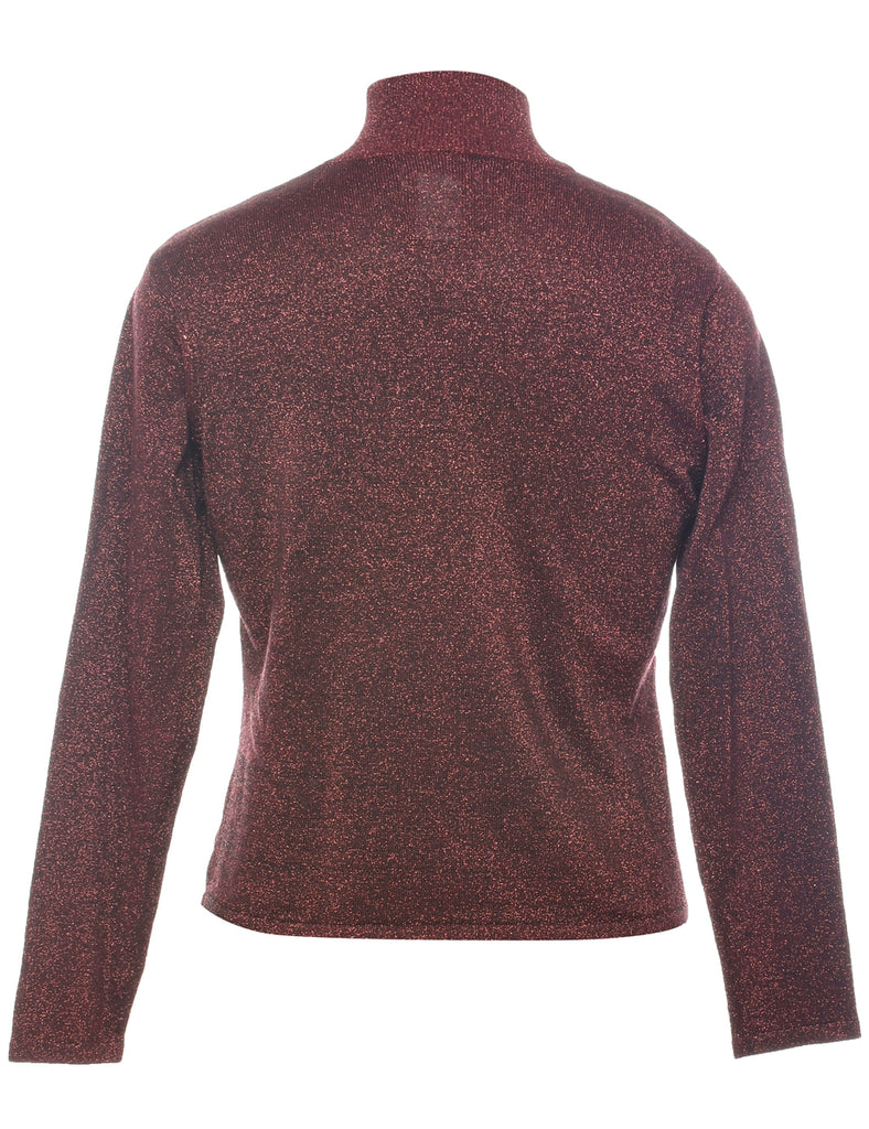 Lurex Thread Pattern Jumper - S