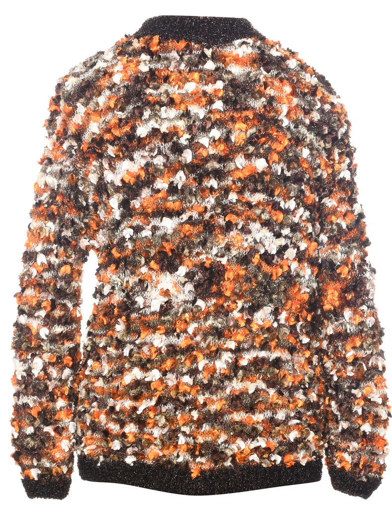 Lurex Thread Pattern Jumper - L