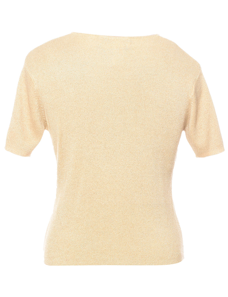 Lurex Thread Pattern Jumper - M