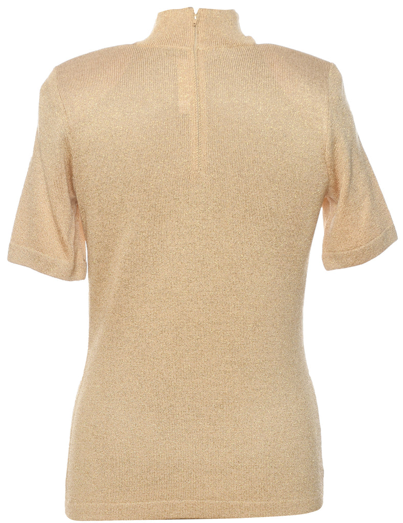 Lurex Thread Pattern Jumper - M