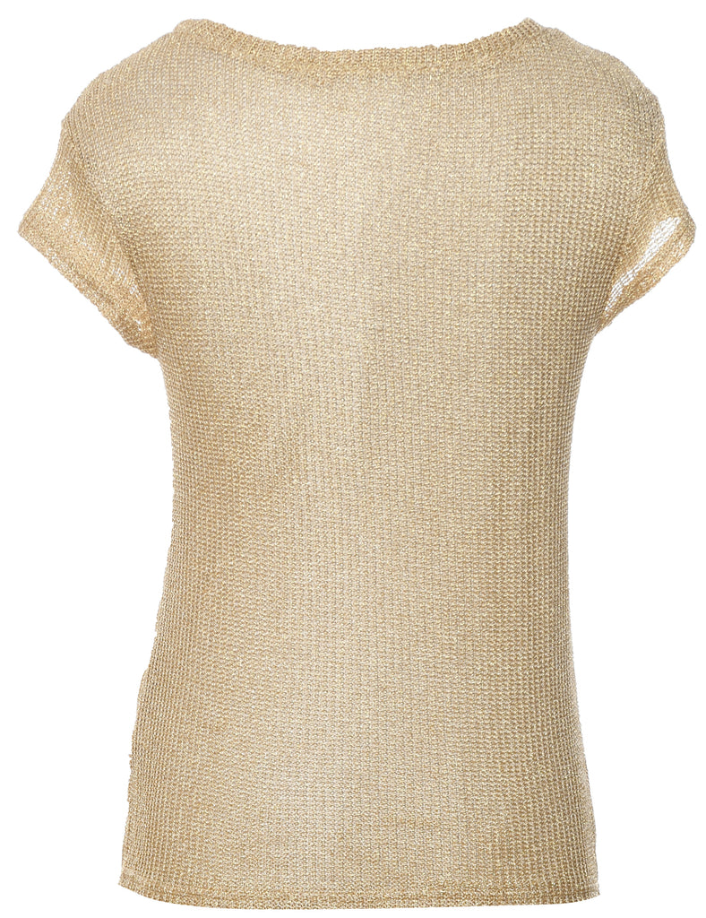 Lurex Thread Pattern Jumper - M