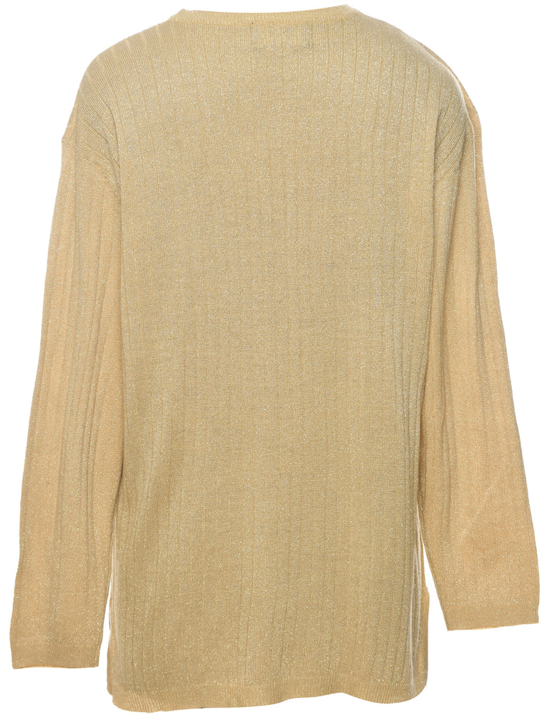 Lurex Thread Pattern Jumper - XL