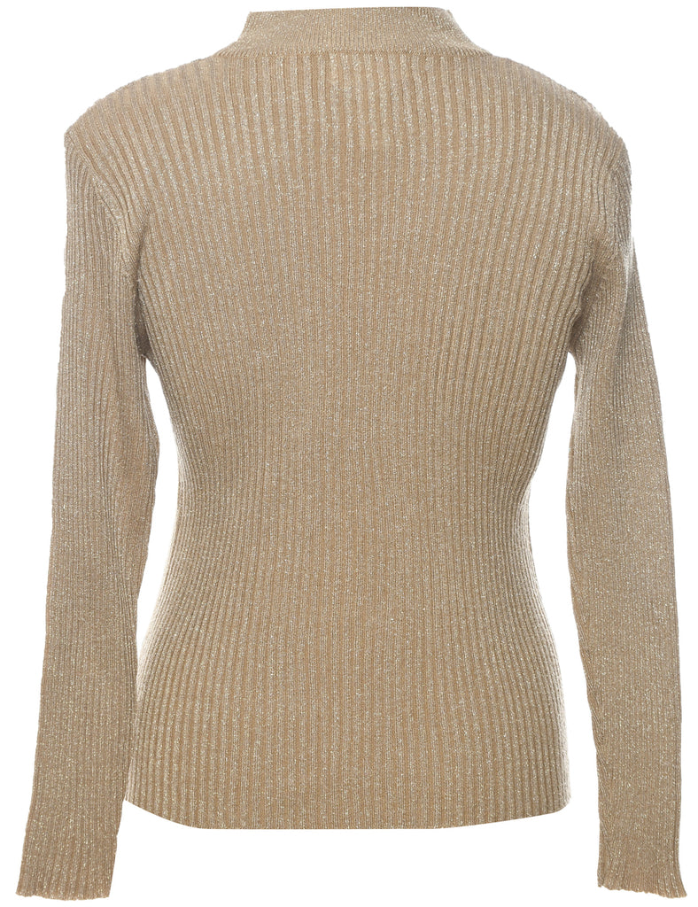 Lurex Thread Pattern Jumper - L