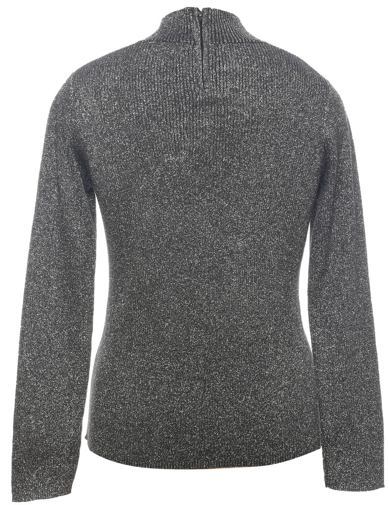 Lurex Thread Pattern Jumper - L