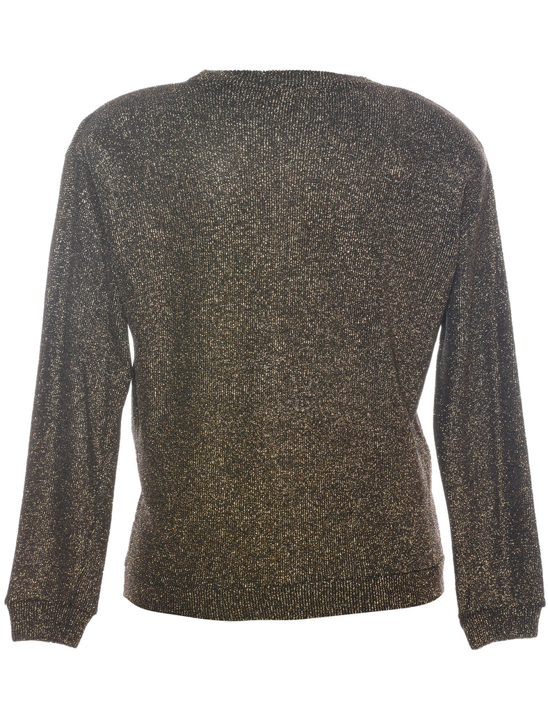 Lurex Thread Pattern Jumper - L