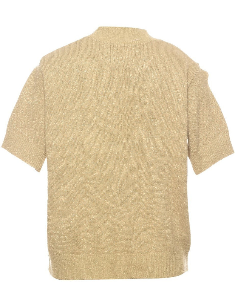 Lurex Thread Pattern Jumper - L