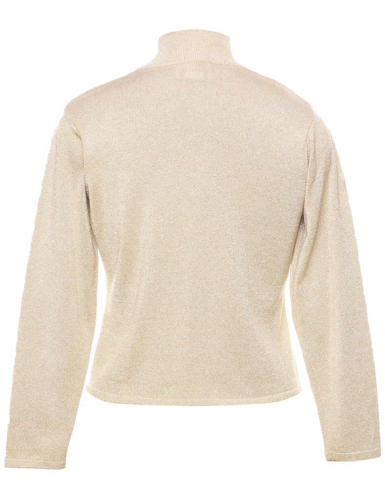 Lurex Thread Pattern Jumper - S