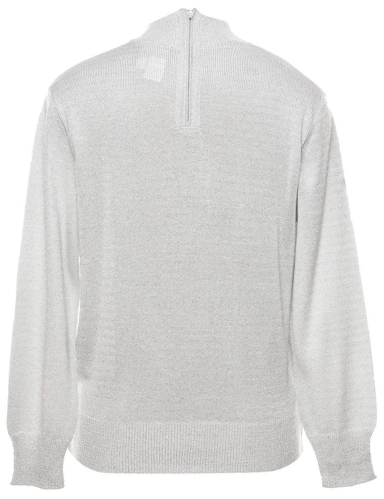 Lurex Thread Pattern Jumper - M