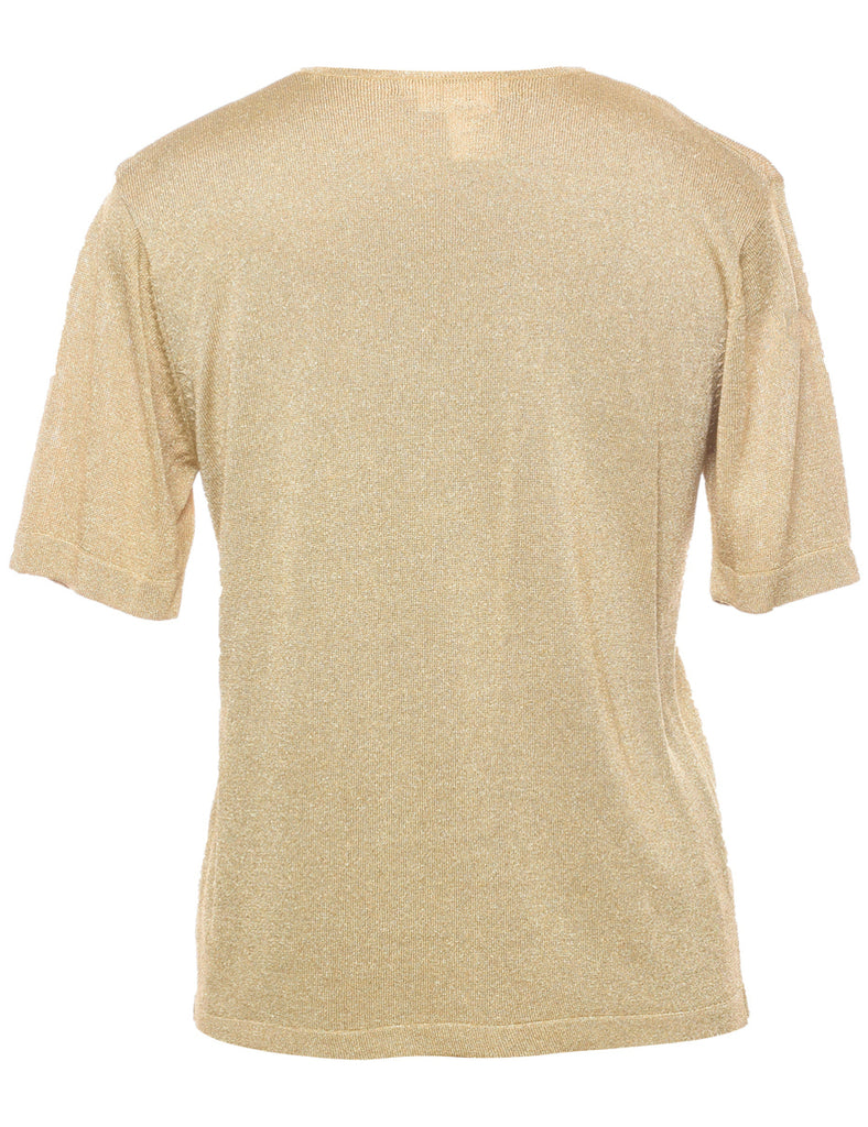 Lurex Thread Pattern Jumper - L