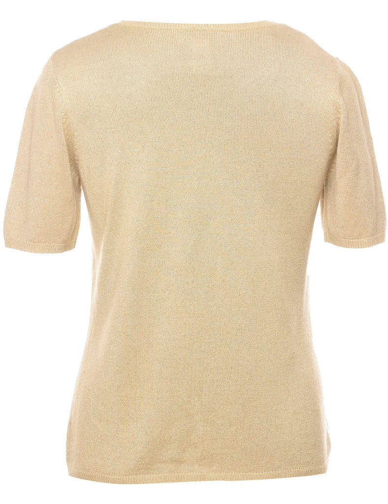 Lurex Thread Pattern Jumper - M