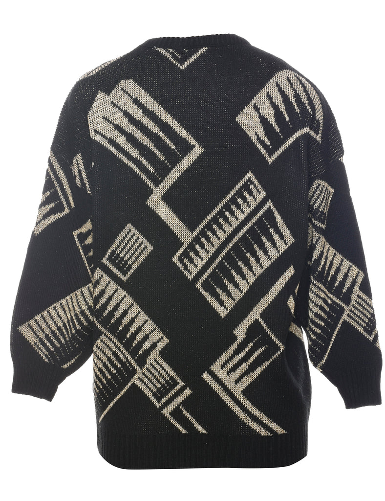 Lurex Thread Pattern Jumper - L
