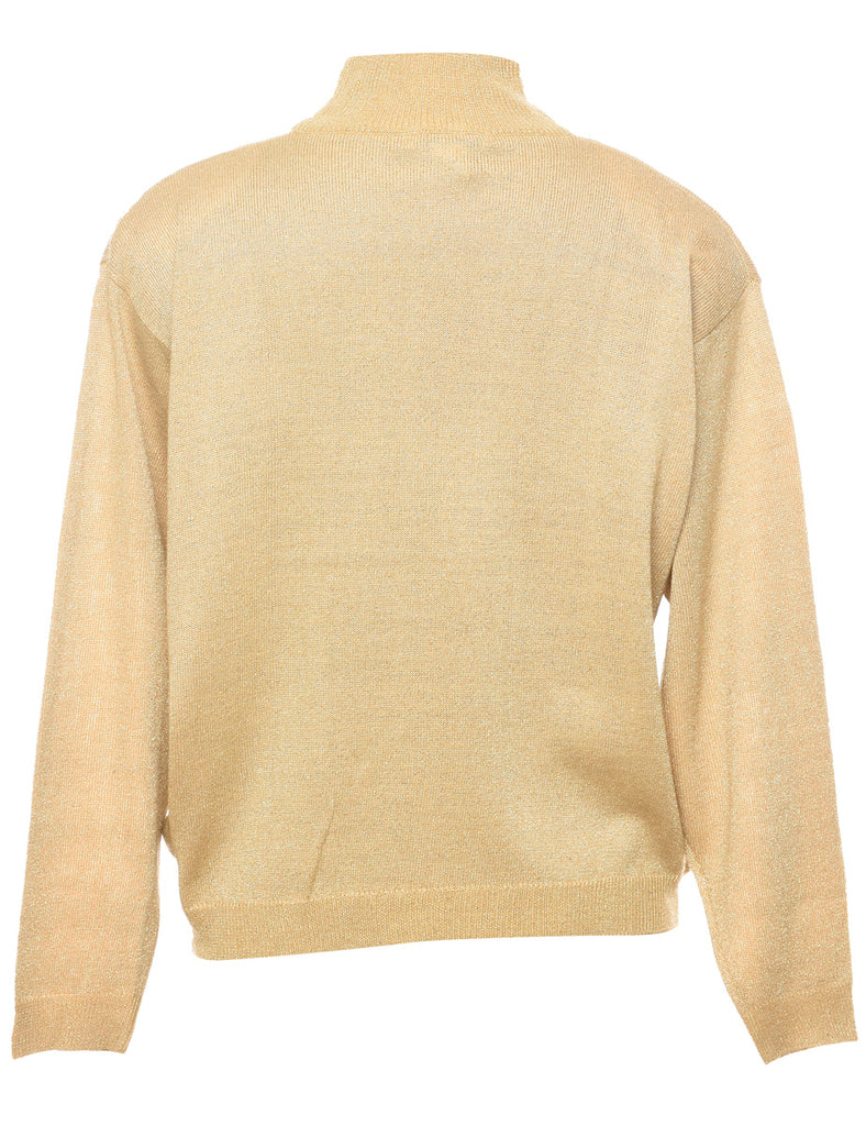 Lurex Thread Pattern Jumper - L