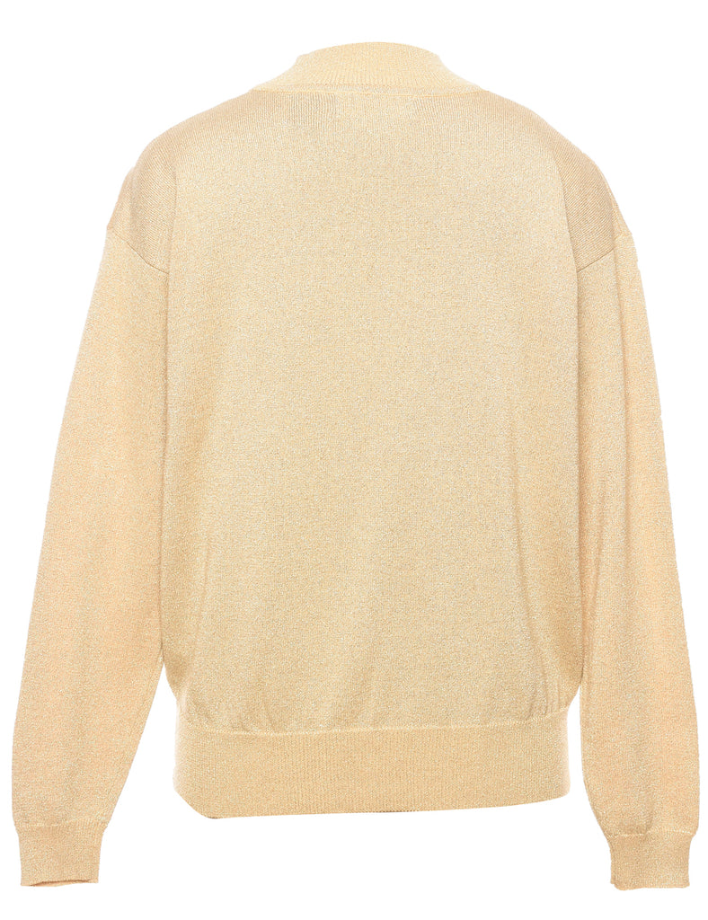Lurex Thread Pattern Jumper - L