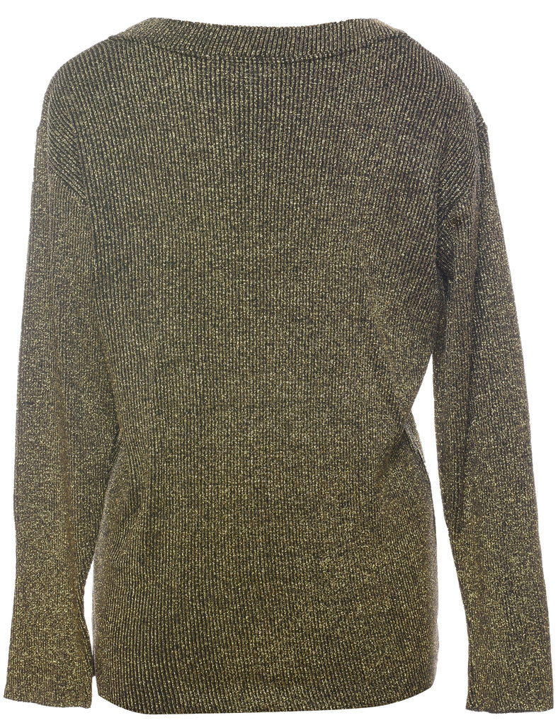 Lurex Thread Pattern Jumper - L