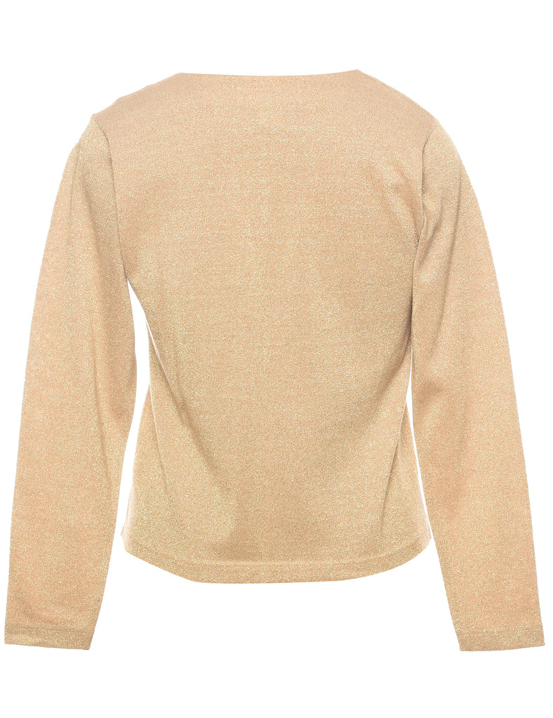 Lurex Thread Pattern Jumper - M