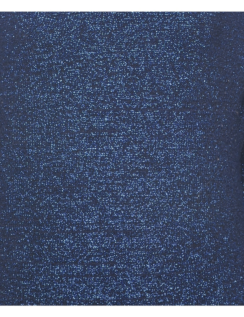 Lurex Thread Pattern Jumper - M