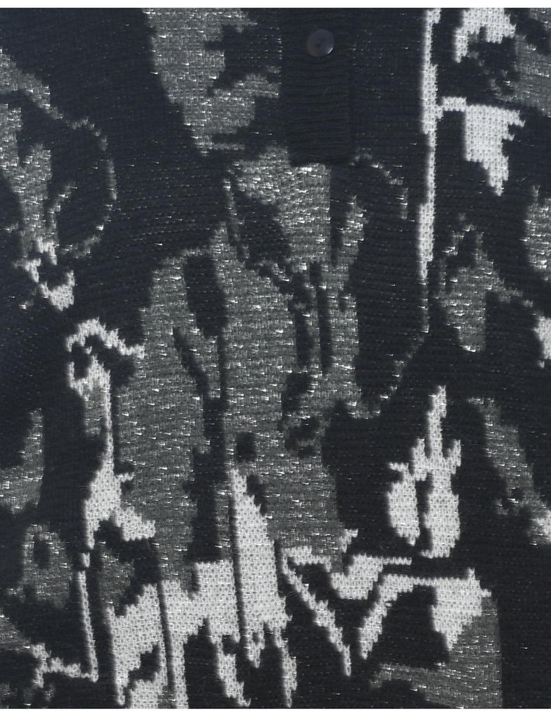 Lurex Thread Pattern Jumper - L