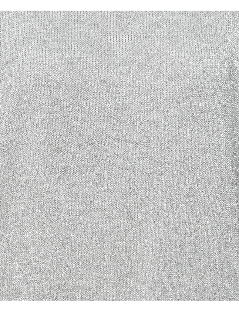 Lurex Thread Pattern Jumper - L