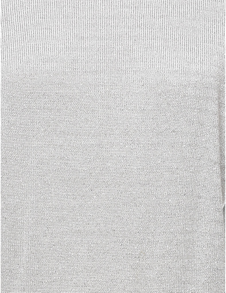 Lurex Thread Pattern Jumper - M