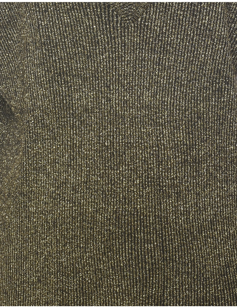 Lurex Thread Pattern Jumper - L