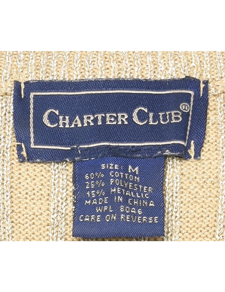 Lurex Thread Pattern Jumper - M