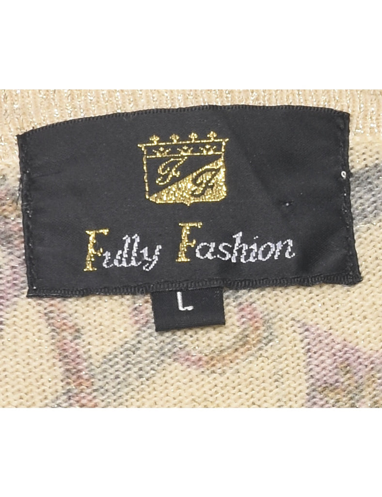 Lurex Thread Pattern Jumper - L