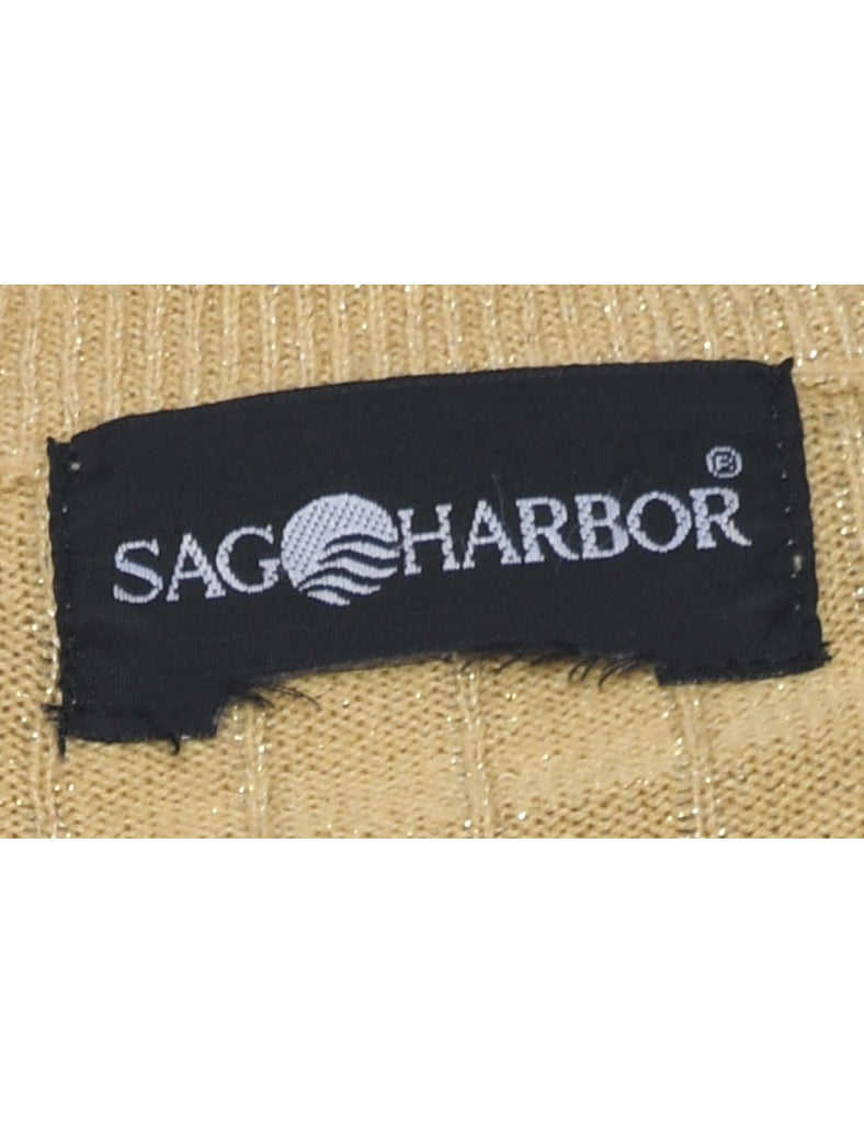 Lurex Thread Pattern Jumper - L