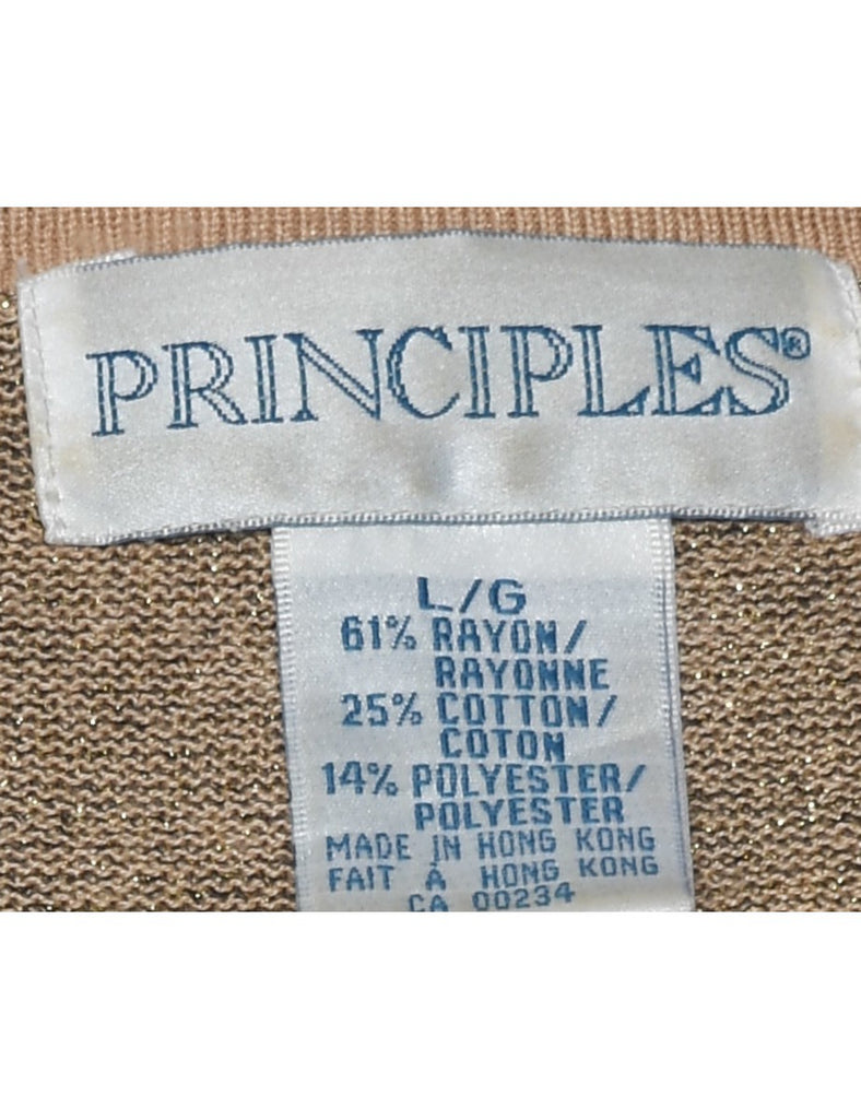 Lurex Thread Pattern Jumper - L